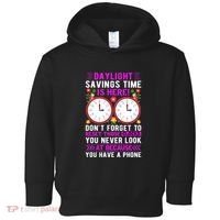 Daylight Savings Time Funny Toddler Hoodie thumb 0