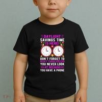 Daylight Savings Time Funny Toddler T-Shirt thumb 2