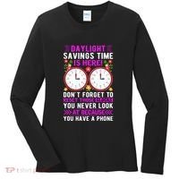 Daylight Savings Time Funny Women's Long Sleeve Shirt thumb 0