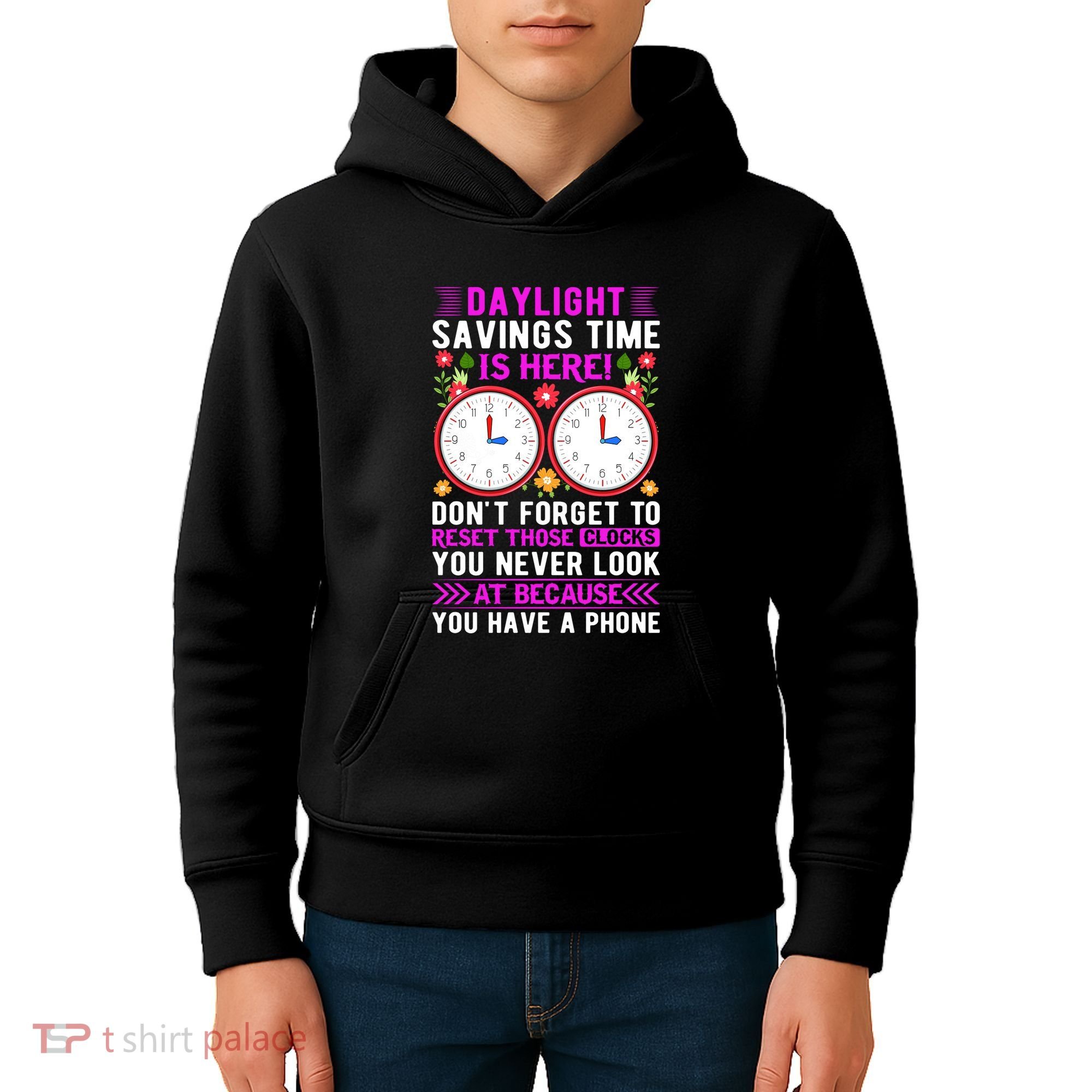 Daylight Savings Time Funny Kids Hoodie