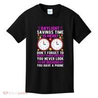 Daylight Savings Time Funny Kids T-Shirt thumb 0