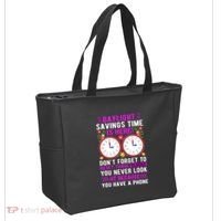 Daylight Savings Time Funny Tote Bag thumb 2