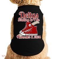 Deltas Strolling To Vote November 5 2024 Chucks And Pearls Doggie Tank thumb 0