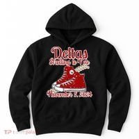 Deltas Strolling To Vote November 5 2024 Chucks And Pearls Hoodie thumb 0