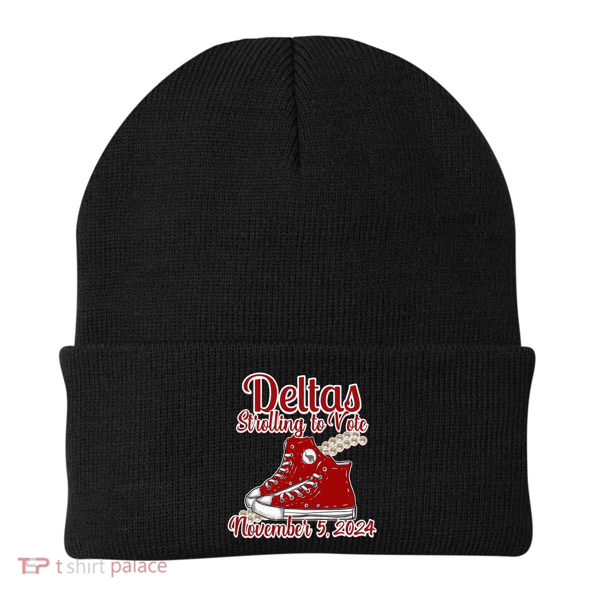 Deltas Strolling To Vote November 5 2024 Chucks And Pearls Beanie