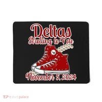 Deltas Strolling To Vote November 5 2024 Chucks And Pearls Mousepad thumb 0