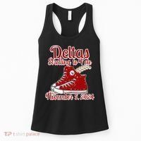 Deltas Strolling To Vote November 5 2024 Chucks And Pearls Women's Tank Top thumb 0
