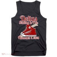 Deltas Strolling To Vote November 5 2024 Chucks And Pearls Tank Top thumb 0