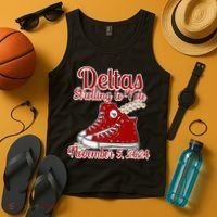 Deltas Strolling To Vote November 5 2024 Chucks And Pearls Tank Top thumb 4
