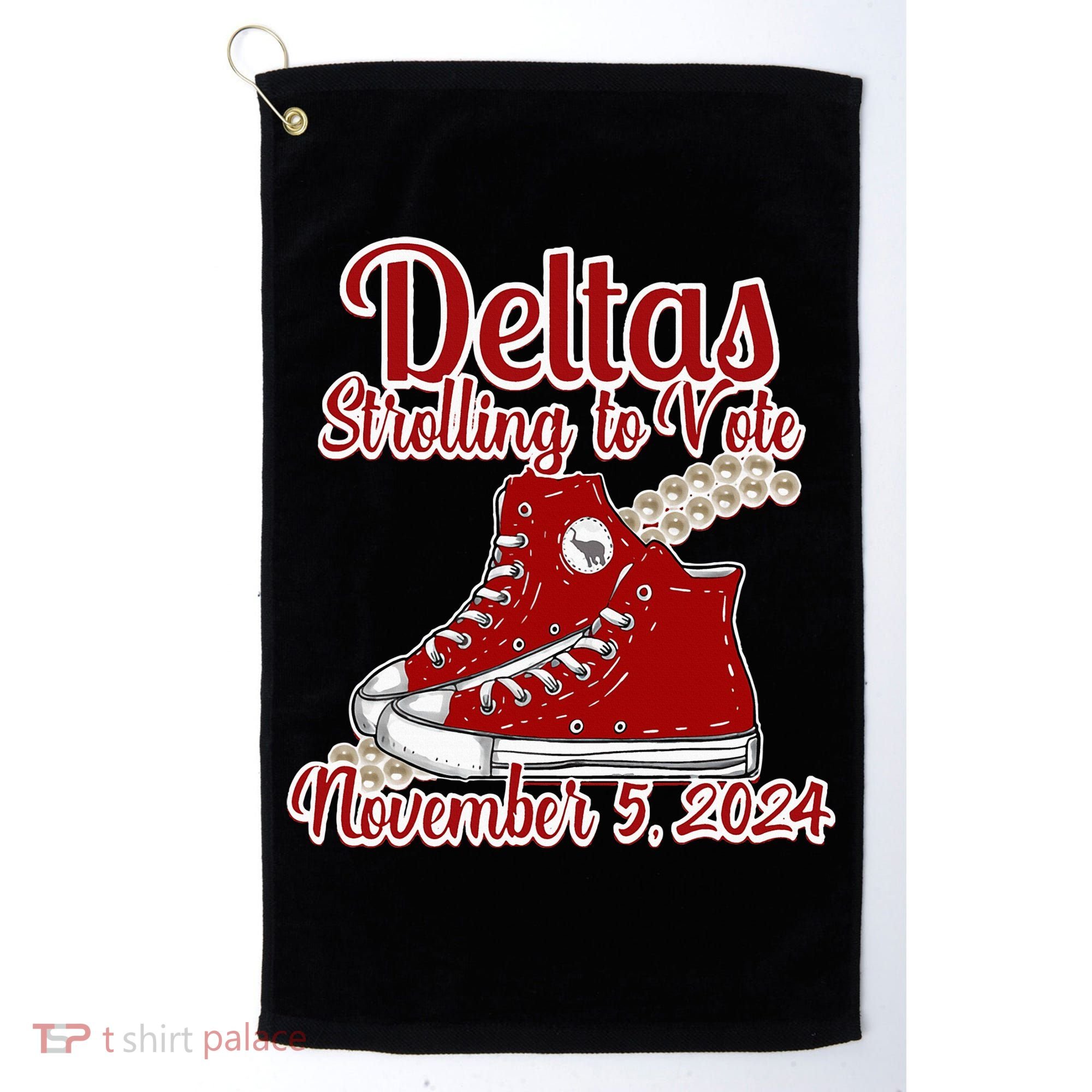 Deltas Strolling To Vote November 5 2024 Chucks And Pearls Golf Towel