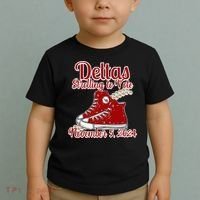 Deltas Strolling To Vote November 5 2024 Chucks And Pearls Toddler T-Shirt thumb 2