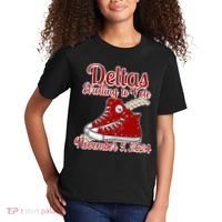 Deltas Strolling To Vote November 5 2024 Chucks And Pearls Kids T-Shirt thumb 2