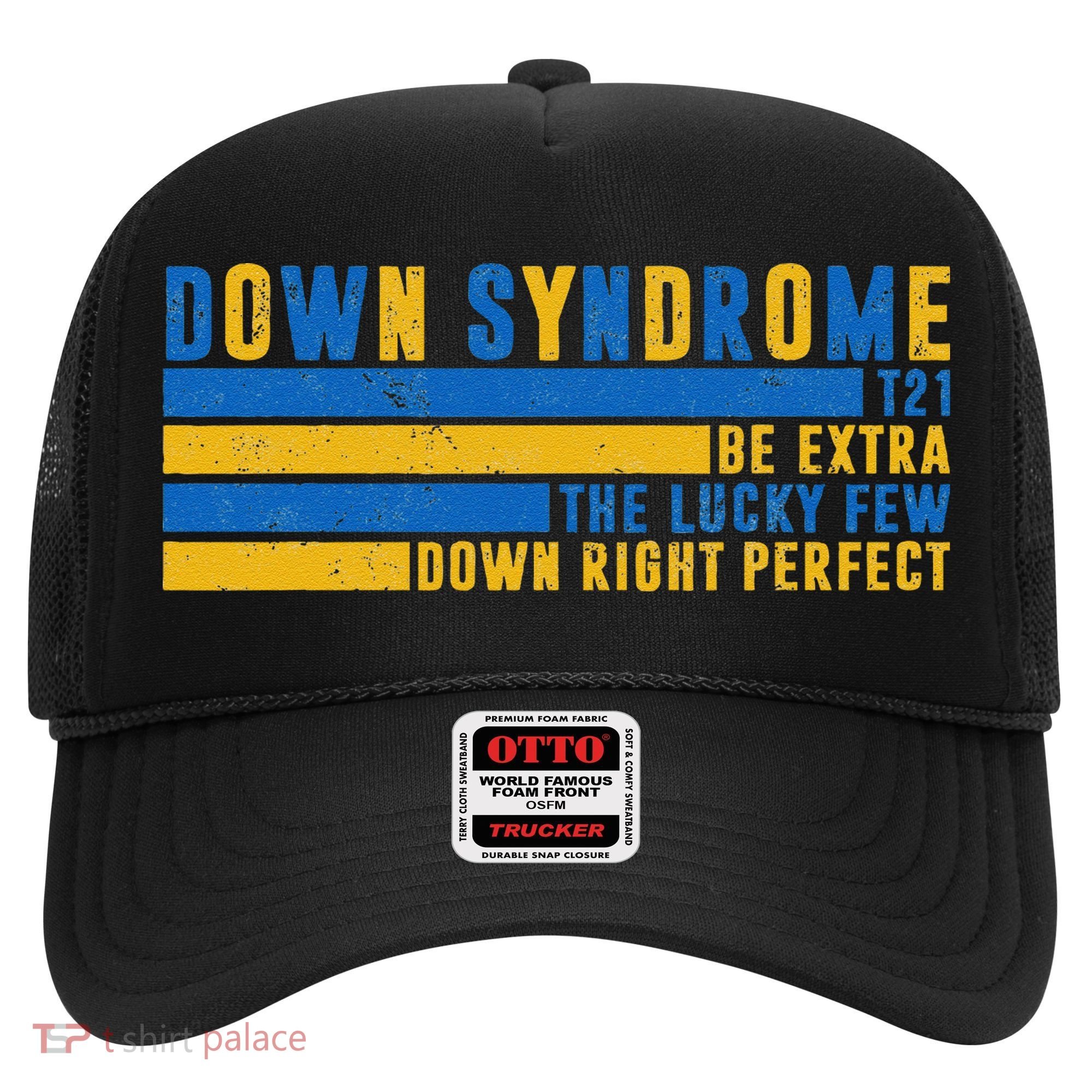 Down Syndrome T21 Be Extra The Lucky Few Down Right Perfect Hat