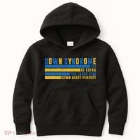 Down Syndrome T21 Be Extra The Lucky Few Down Right Perfect Kids Hoodie thumb 0