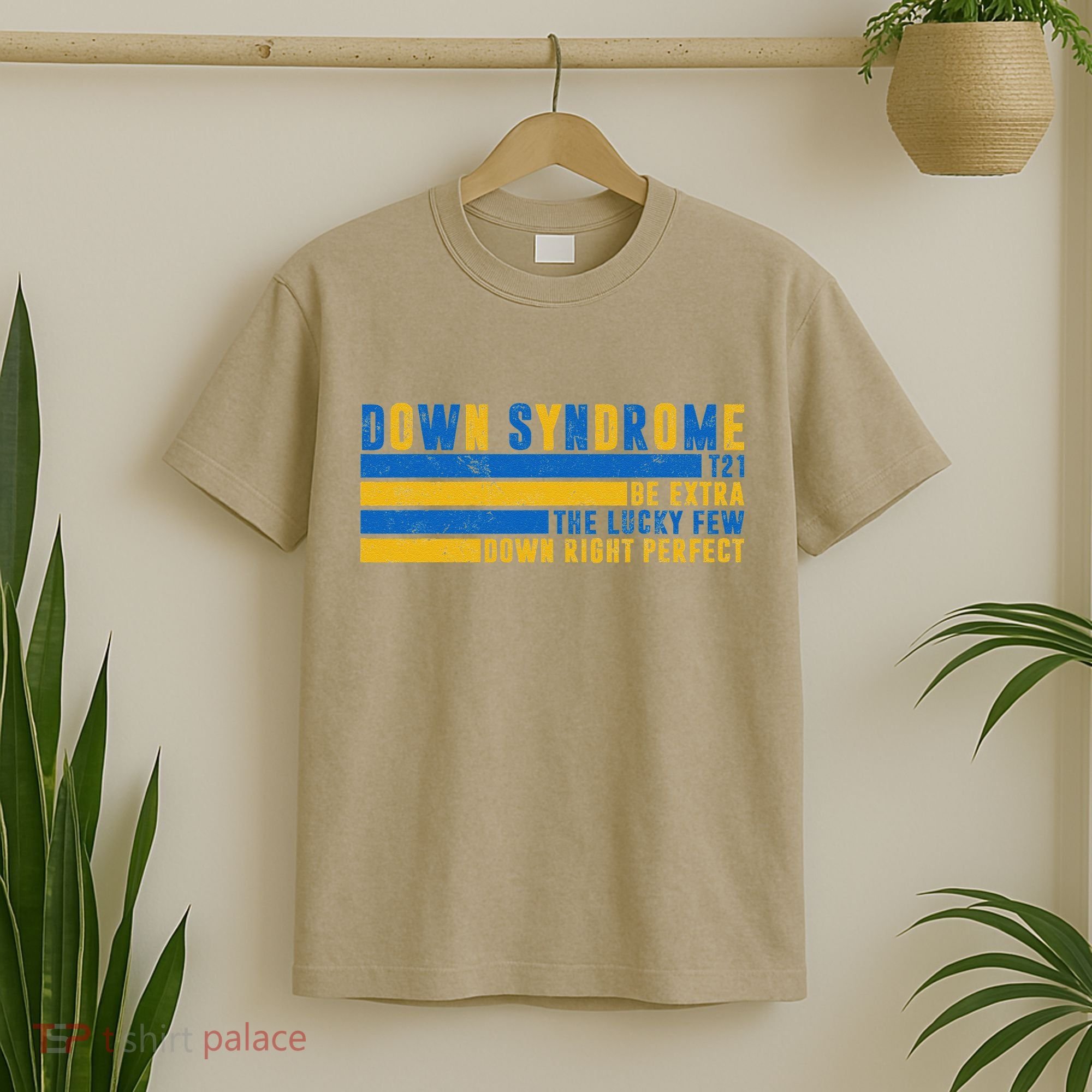 Down Syndrome T21 Be Extra The Lucky Few Down Right Perfect T-Shirt