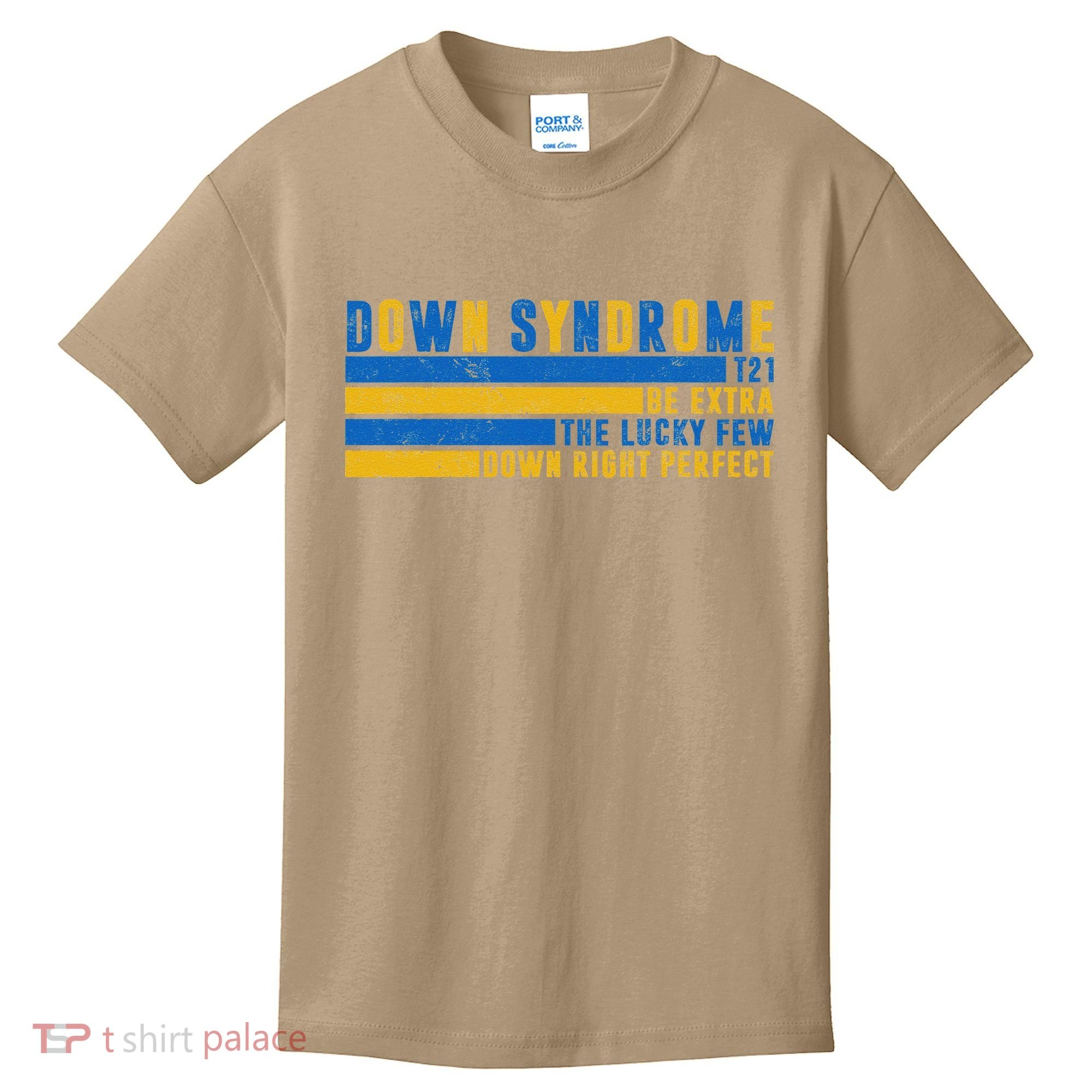 Down Syndrome T21 Be Extra The Lucky Few Down Right Perfect Kids T-Shirt