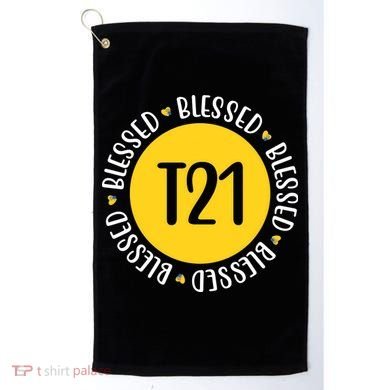 Down Syndrome T21 Blessed Awareness Golf Towel