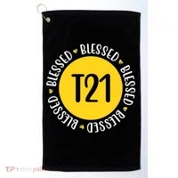 Down Syndrome T21 Blessed Awareness Golf Towel thumb 0