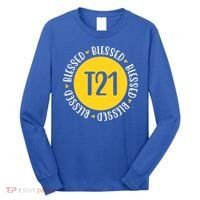 Down Syndrome T21 Blessed Awareness Long Sleeve Shirt thumb 0