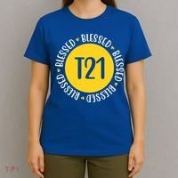 Down Syndrome T21 Blessed Awareness T-Shirt thumb 4