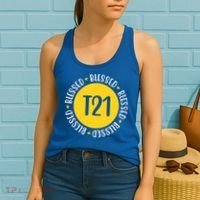 Down Syndrome T21 Blessed Awareness Women's Tank Top thumb 2