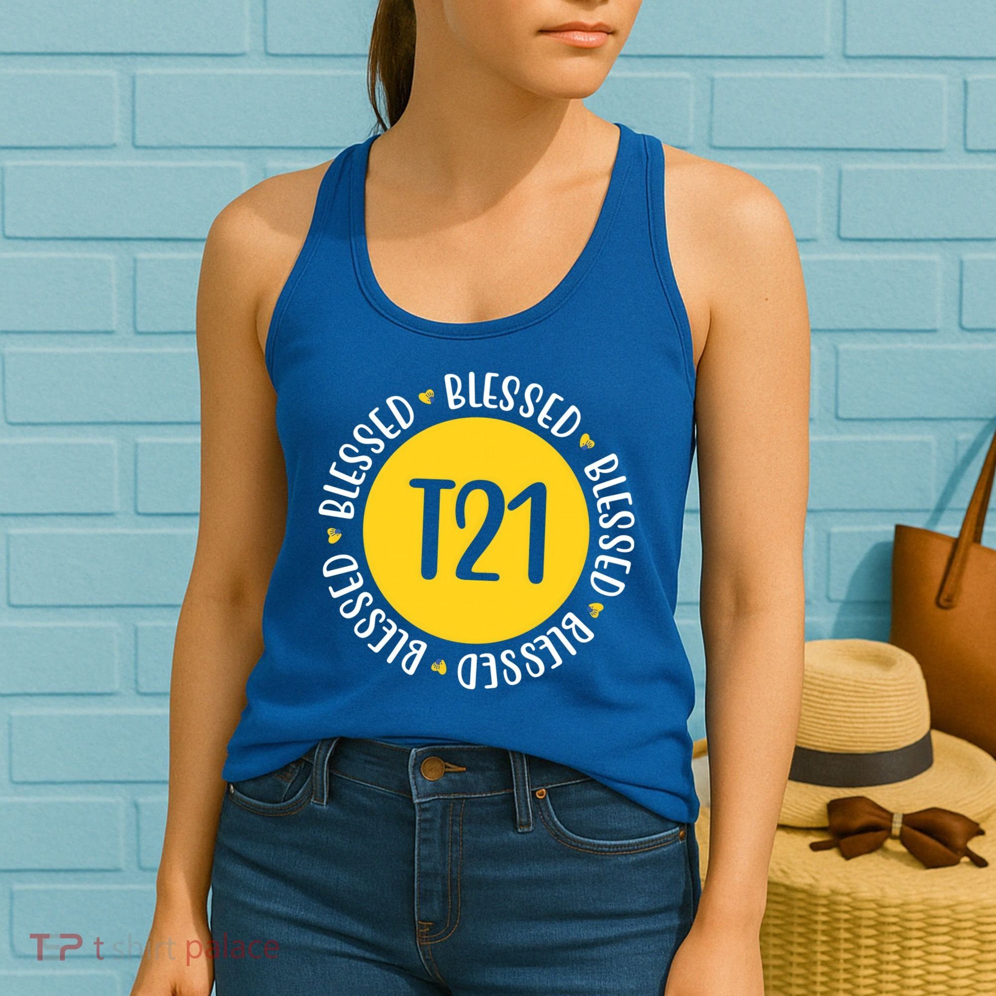 Down Syndrome T21 Blessed Awareness Women's Tank Top