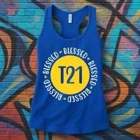 Down Syndrome T21 Blessed Awareness Women's Tank Top thumb 3