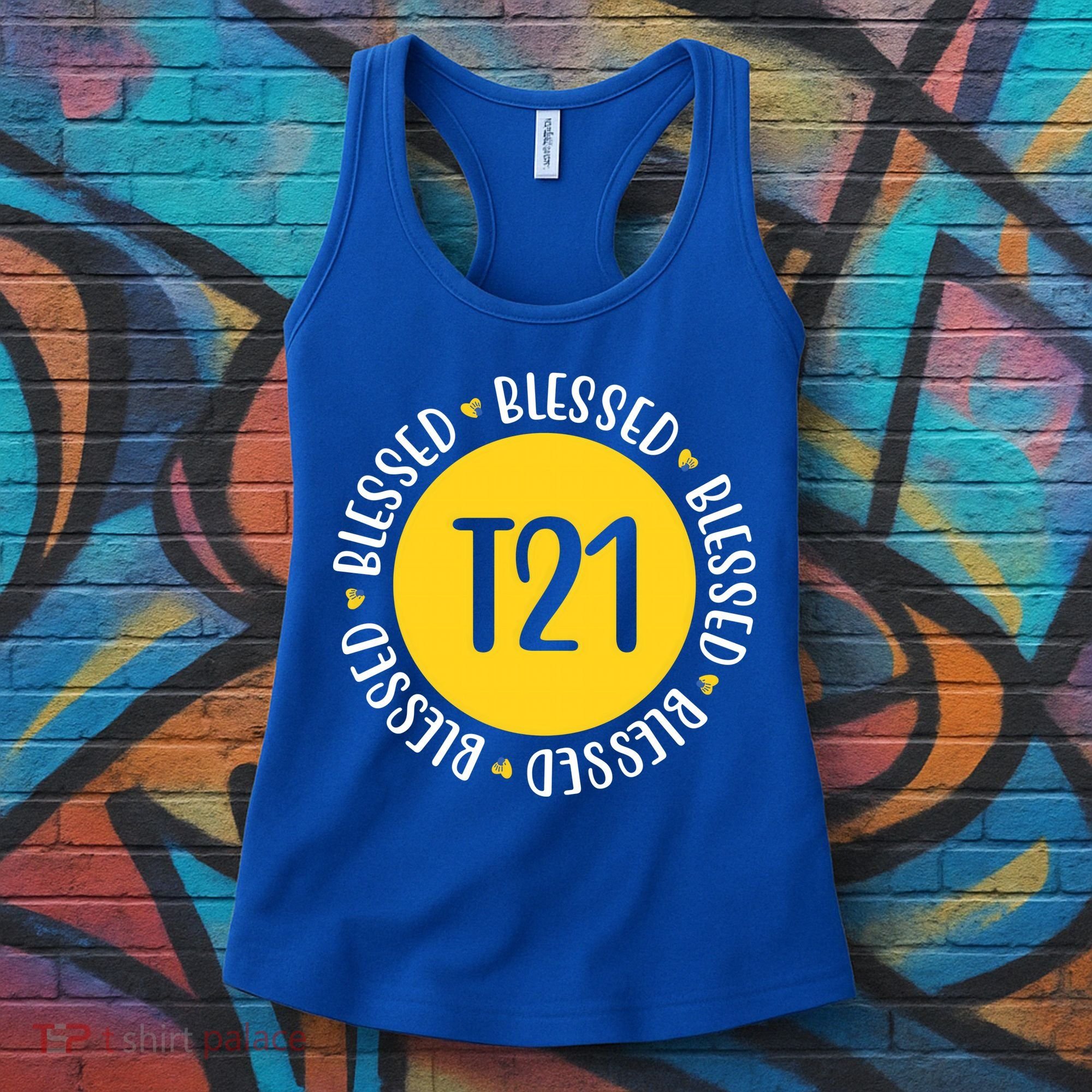 Down Syndrome T21 Blessed Awareness Women's Tank Top