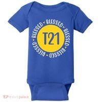 Down Syndrome T21 Blessed Awareness Baby Bodysuit thumb 0