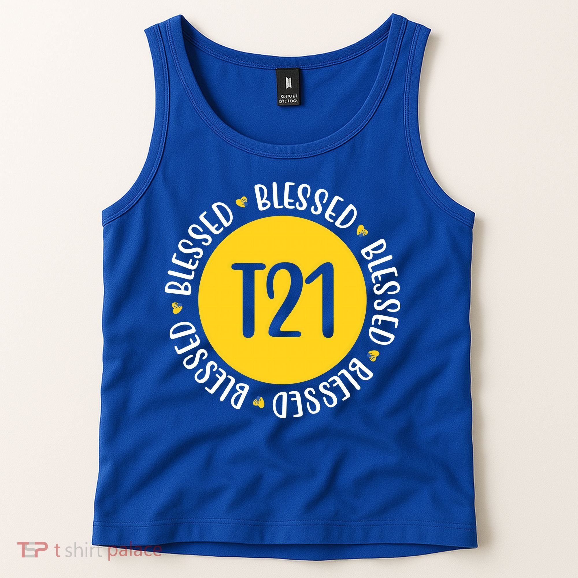 Down Syndrome T21 Blessed Awareness Tank Top