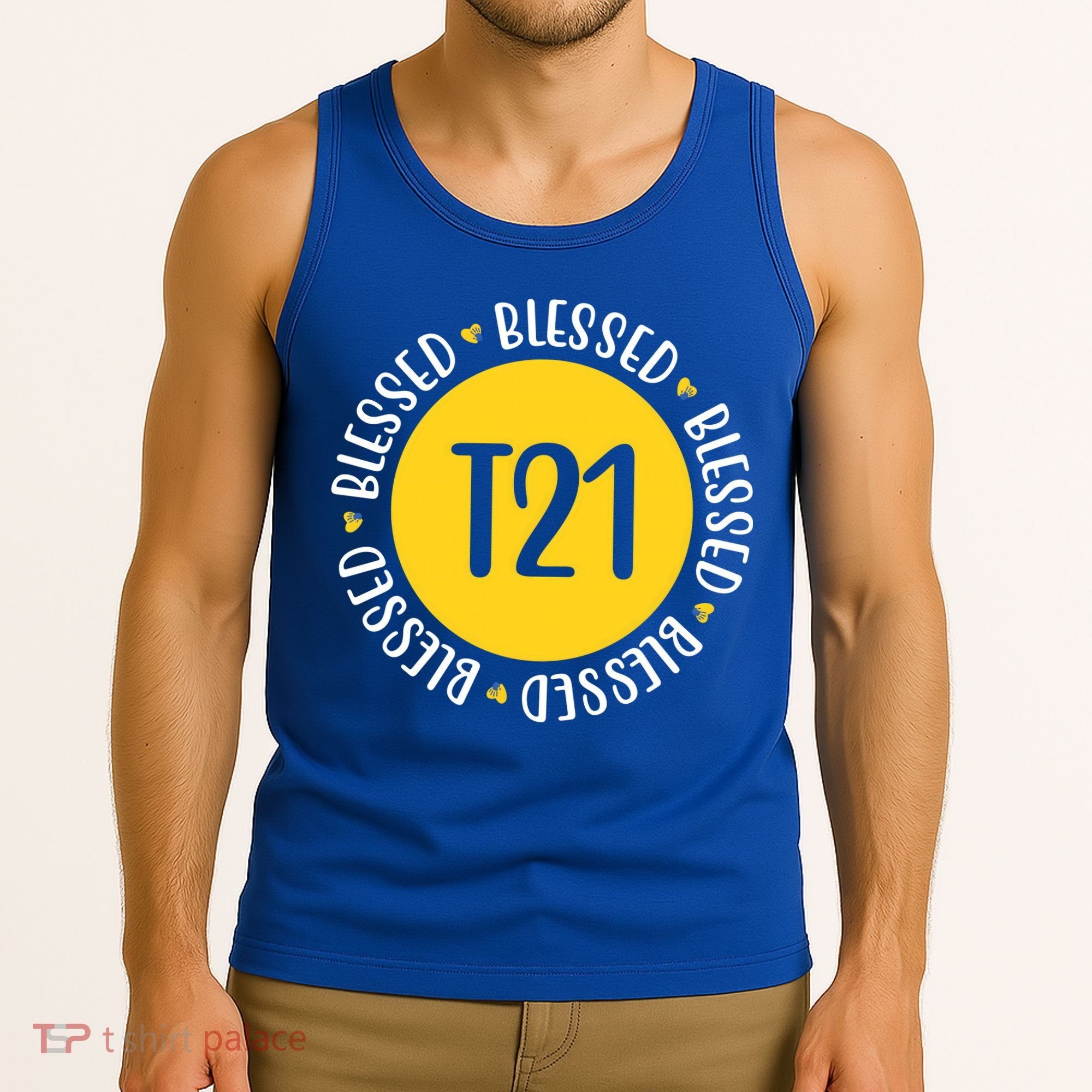 Down Syndrome T21 Blessed Awareness Tank Top