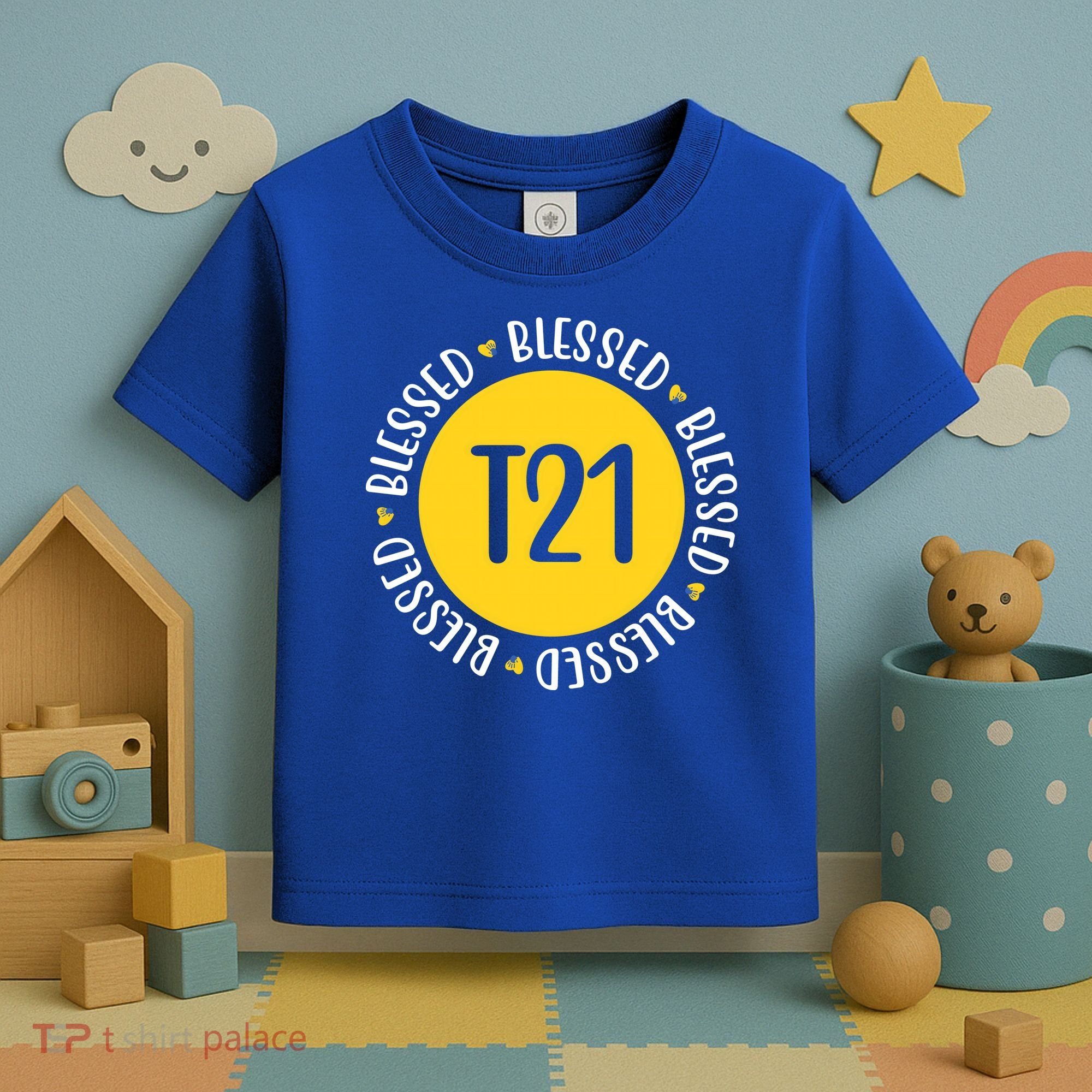 Down Syndrome T21 Blessed Awareness Toddler T-Shirt