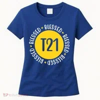 Down Syndrome T21 Blessed Awareness Women's T-Shirt thumb 0
