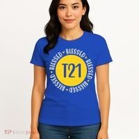 Down Syndrome T21 Blessed Awareness Women's T-Shirt thumb 4