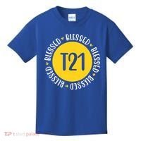 Down Syndrome T21 Blessed Awareness Kids T-Shirt thumb 0