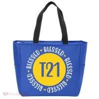 Down Syndrome T21 Blessed Awareness Tote Bag thumb 0