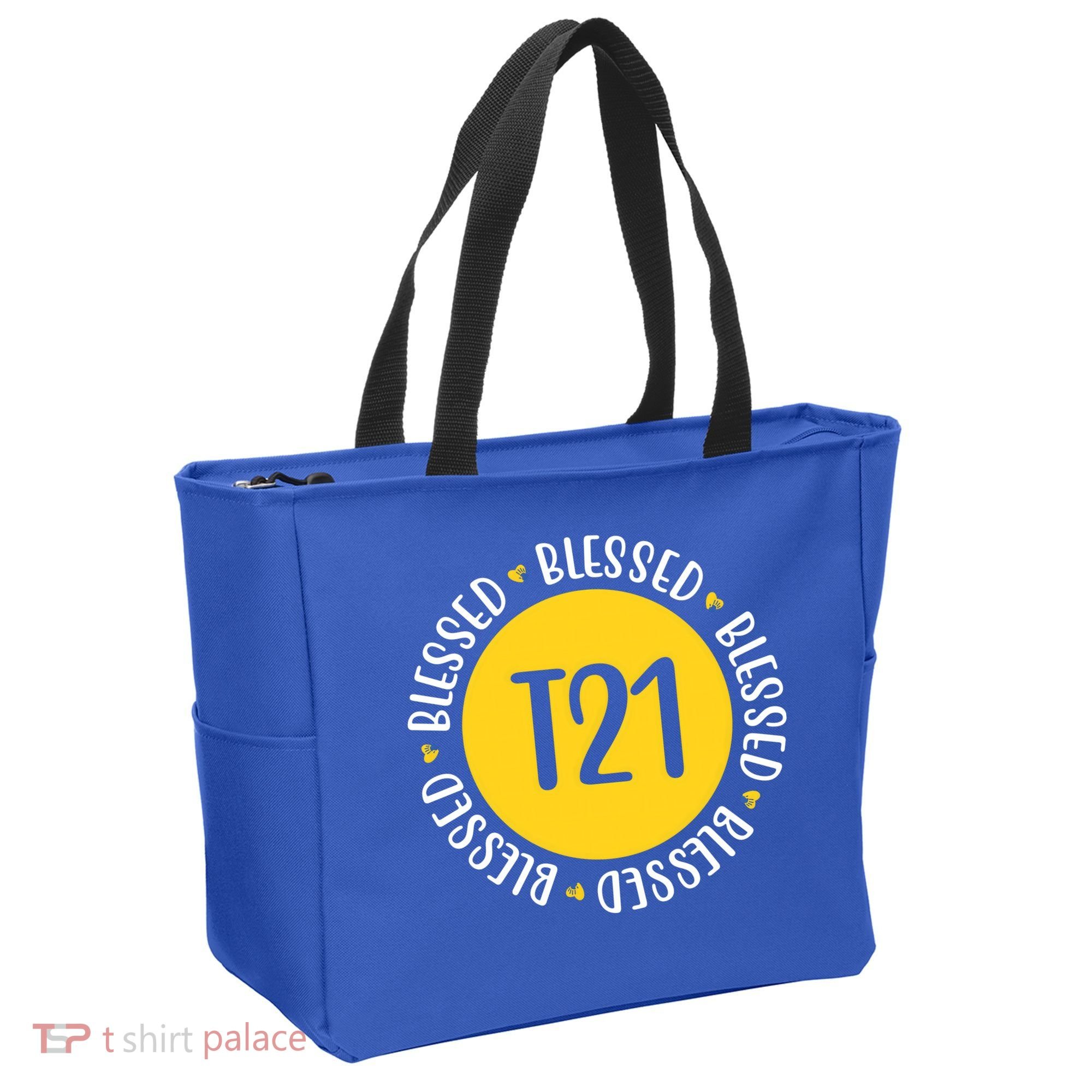 Down Syndrome T21 Blessed Awareness Tote Bag