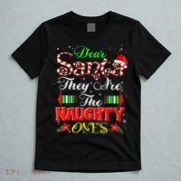 Dear Santa They Are The Naughty Ones Christmas T-Shirt thumb 5