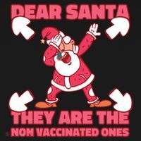 Dear Santa They Are The Non Vaccinated Ones Women's Hoodie thumb 2