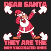 Dear Santa They Are The Non Vaccinated Ones Hat thumb 2