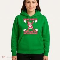 Dear Santa They Are The Non Vaccinated Ones Hoodie thumb 5