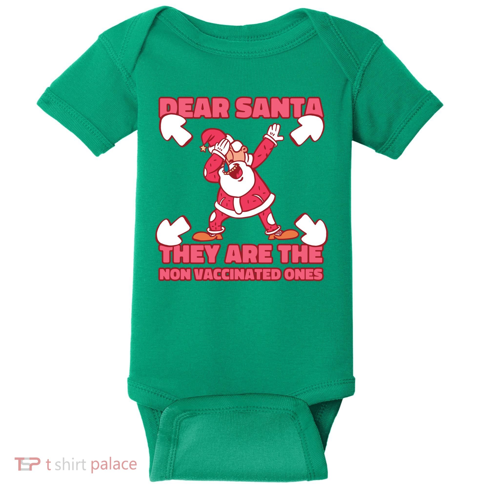 Dear Santa They Are The Non Vaccinated Ones Baby Bodysuit