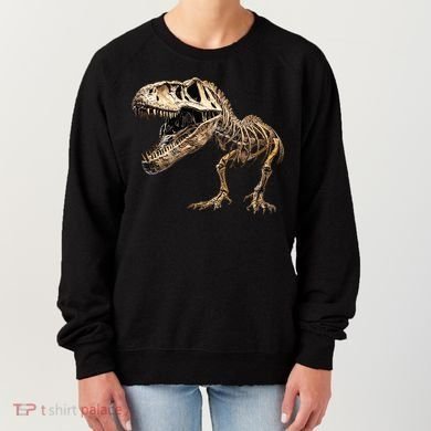 Dinosaur Skeleton T Rex Dino Scary Funny Gift Women's Sweatshirt
