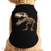 Dinosaur Skeleton T Rex Dino Scary Funny Gift Doggie Tank thumb 0
