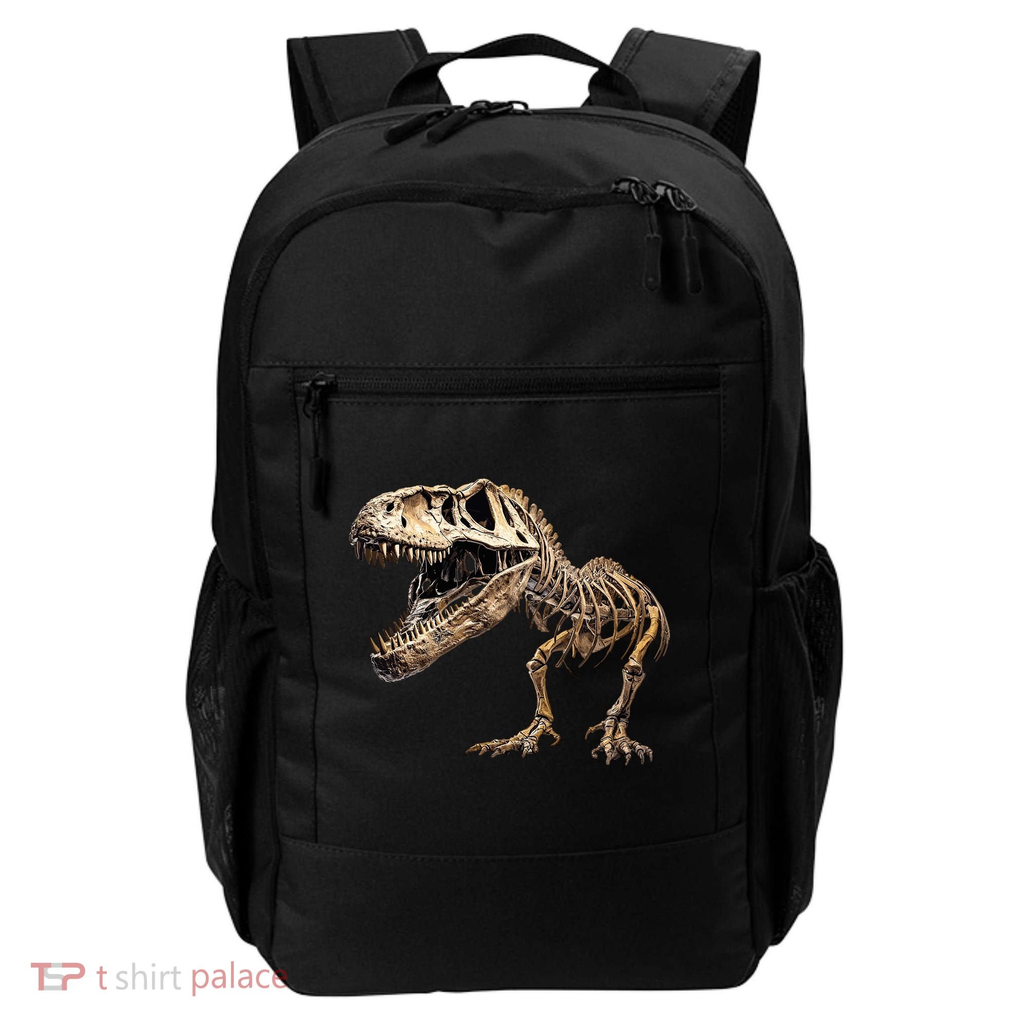 Dinosaur Skeleton T Rex Dino Scary Funny Gift Backpack
