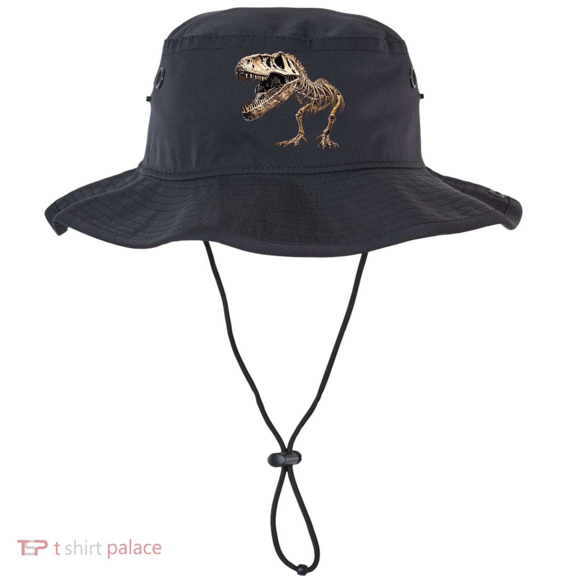 Dinosaur Skeleton T Rex Dino Scary Funny Gift Bucket Hat