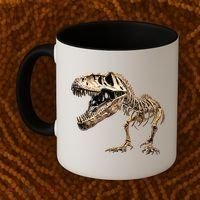 Dinosaur Skeleton T Rex Dino Scary Funny Gift Coffee Mug thumb 2