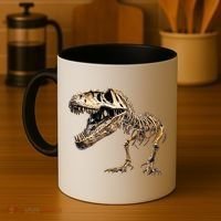 Dinosaur Skeleton T Rex Dino Scary Funny Gift Coffee Mug thumb 4