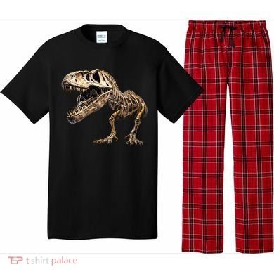 Dinosaur Skeleton T Rex Dino Scary Funny Gift Pajama Set