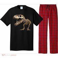 Dinosaur Skeleton T Rex Dino Scary Funny Gift Pajama Set thumb 0